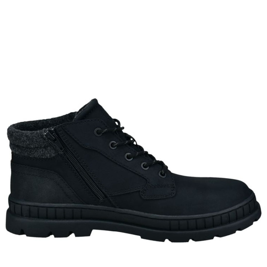 black casual closed booties