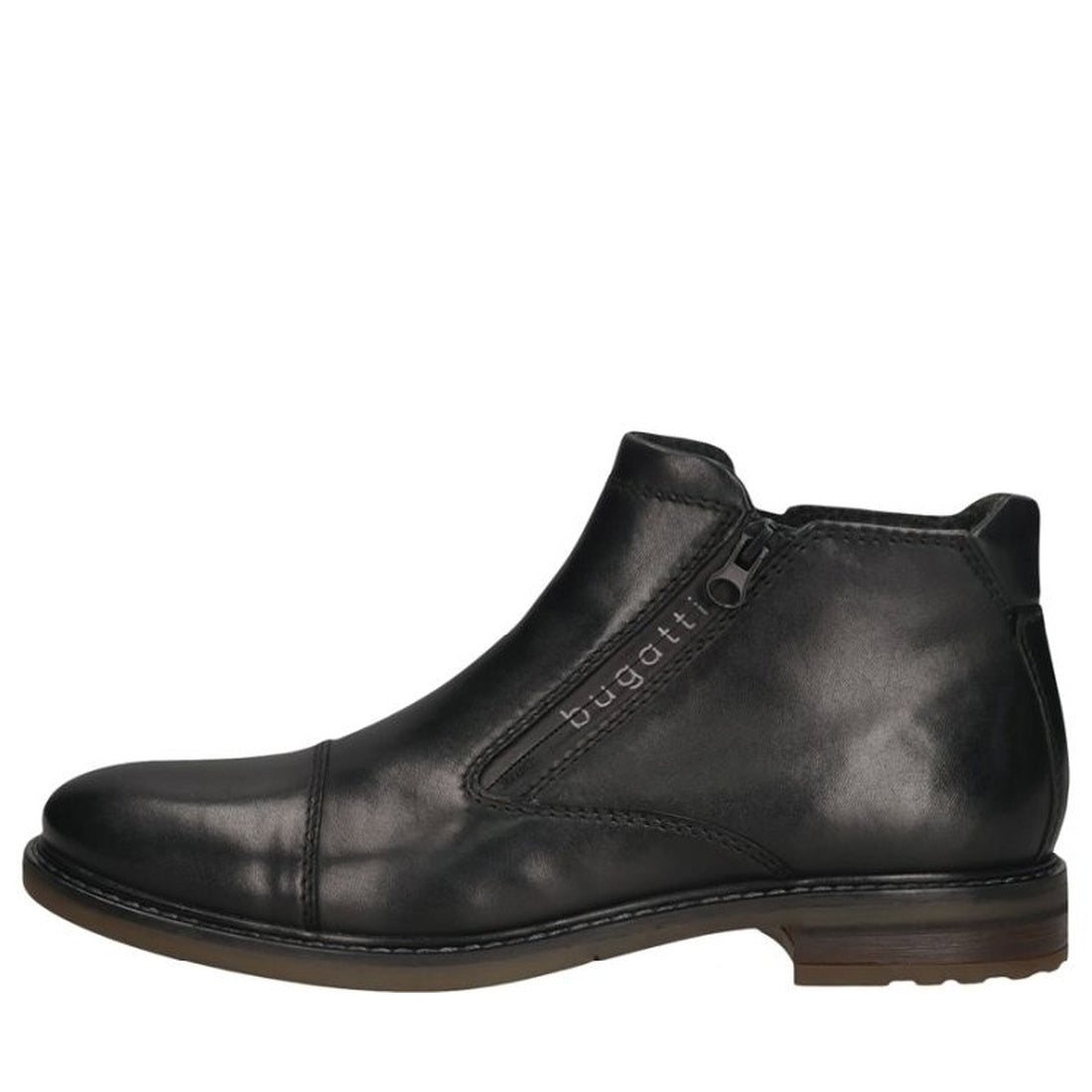 black casual closed booties