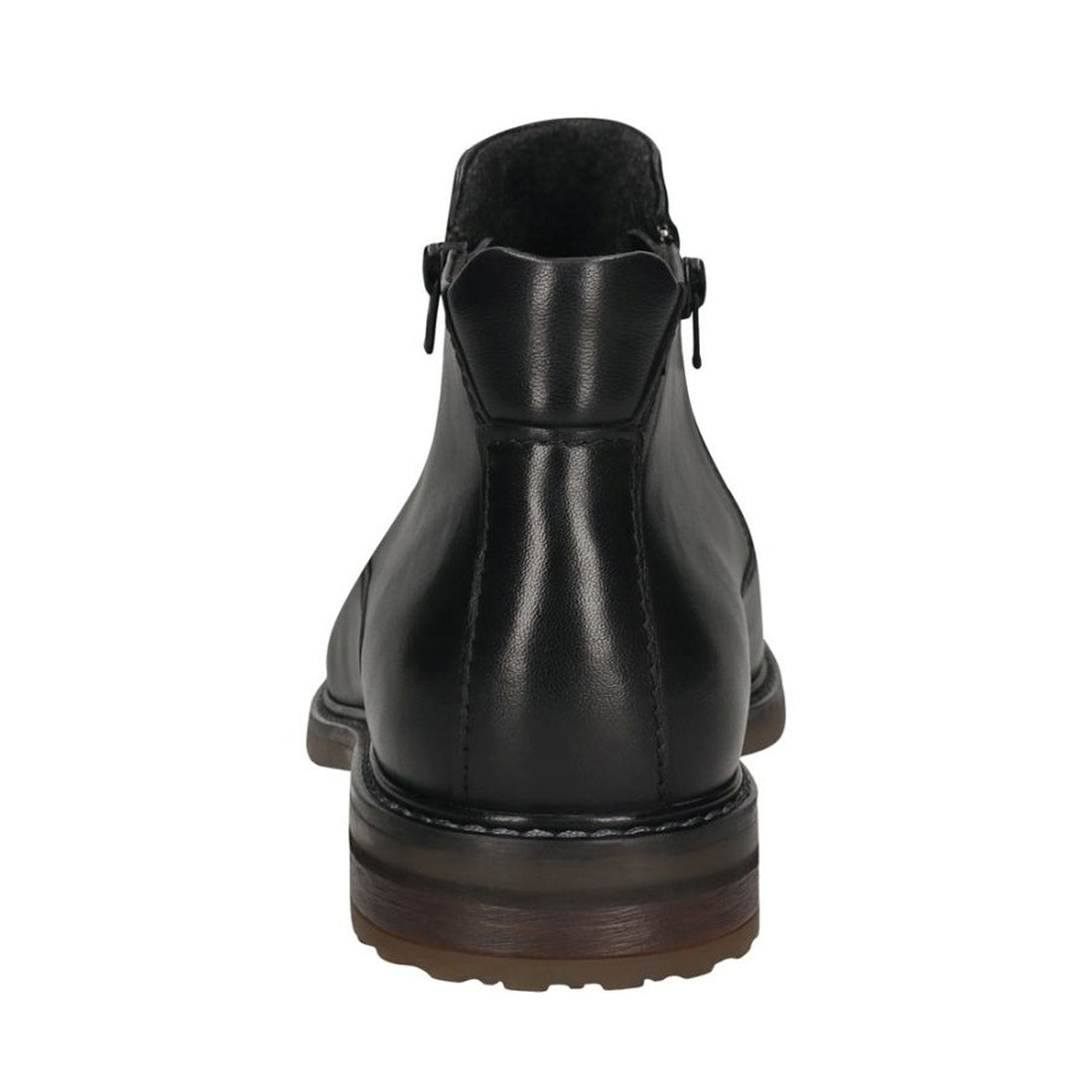 black casual closed booties