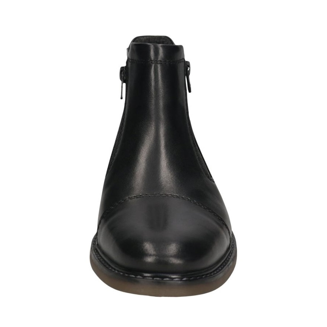 black casual closed booties