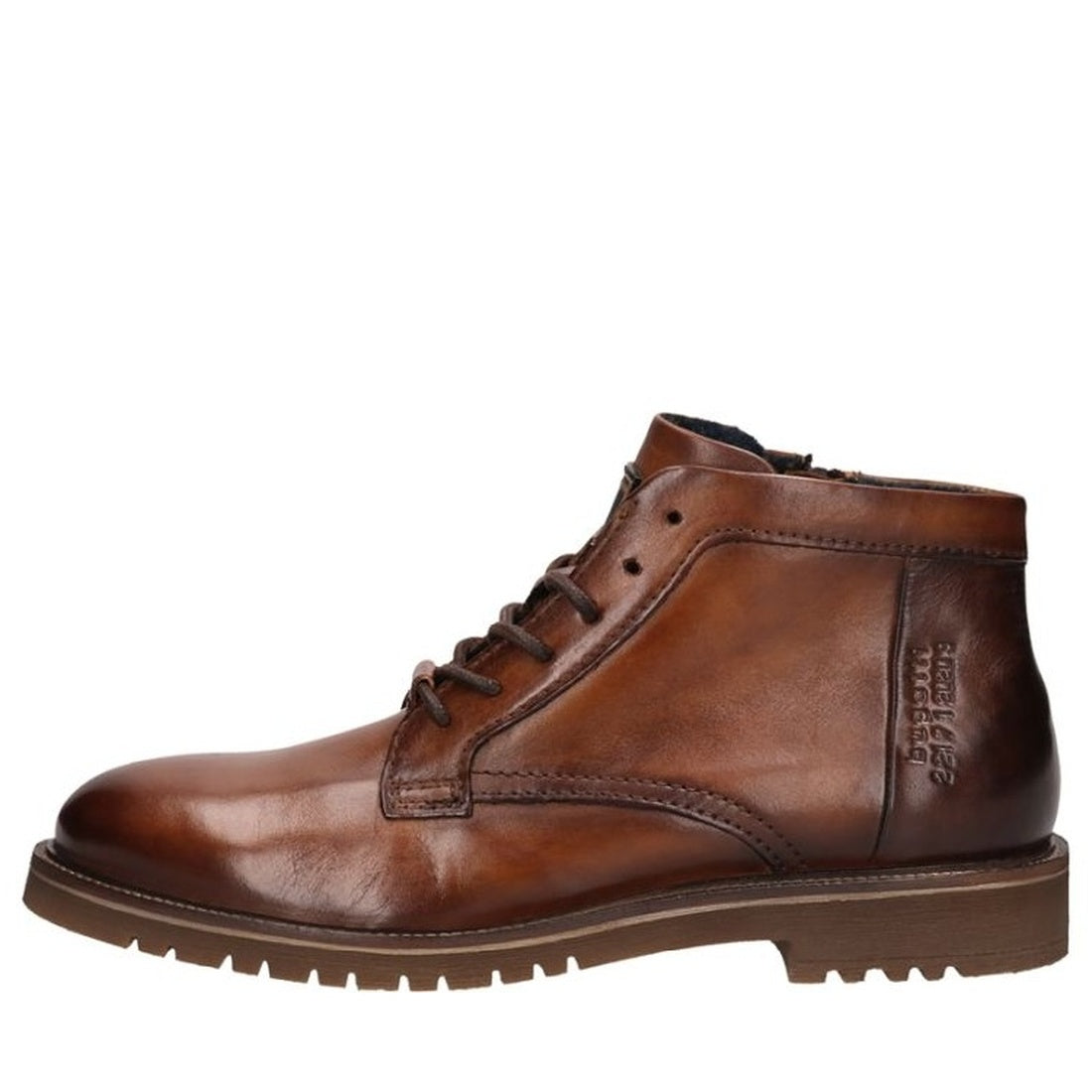 brown casual closed booties