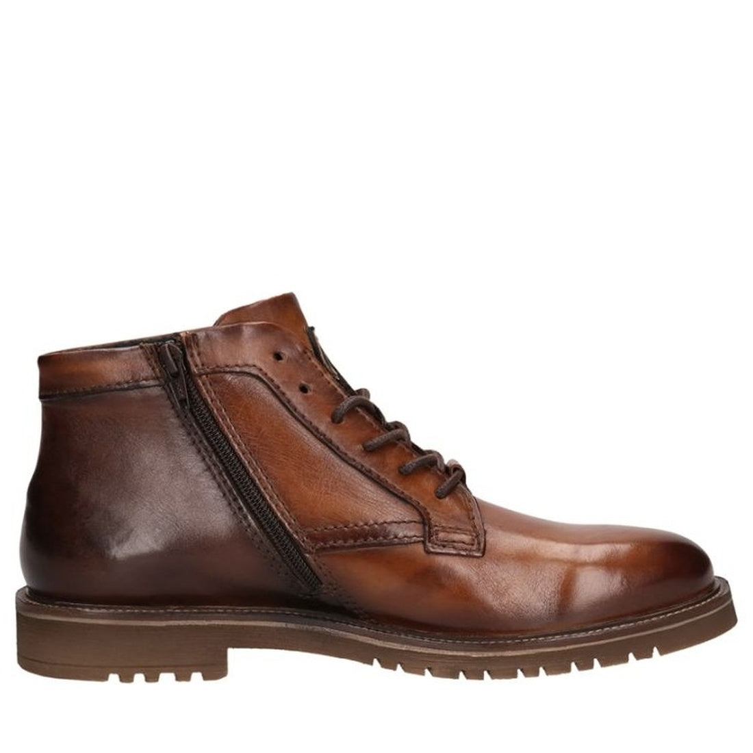 brown casual closed booties