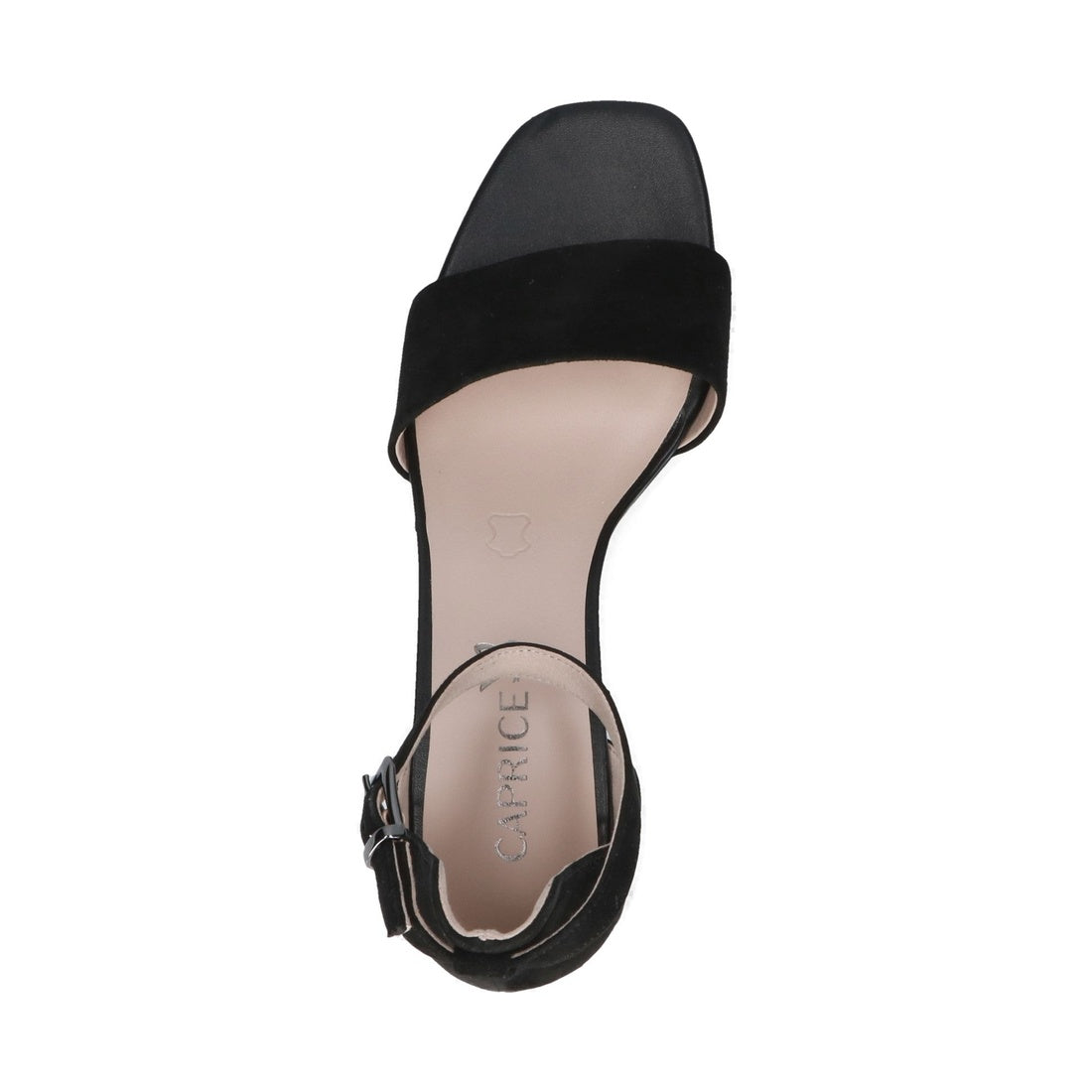 black elegant open sandals