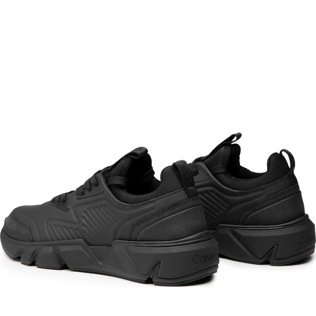 low top lace up leisure black