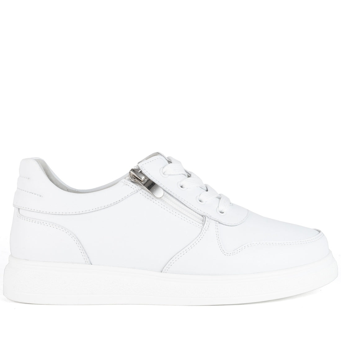 white casual closed leisure shoes