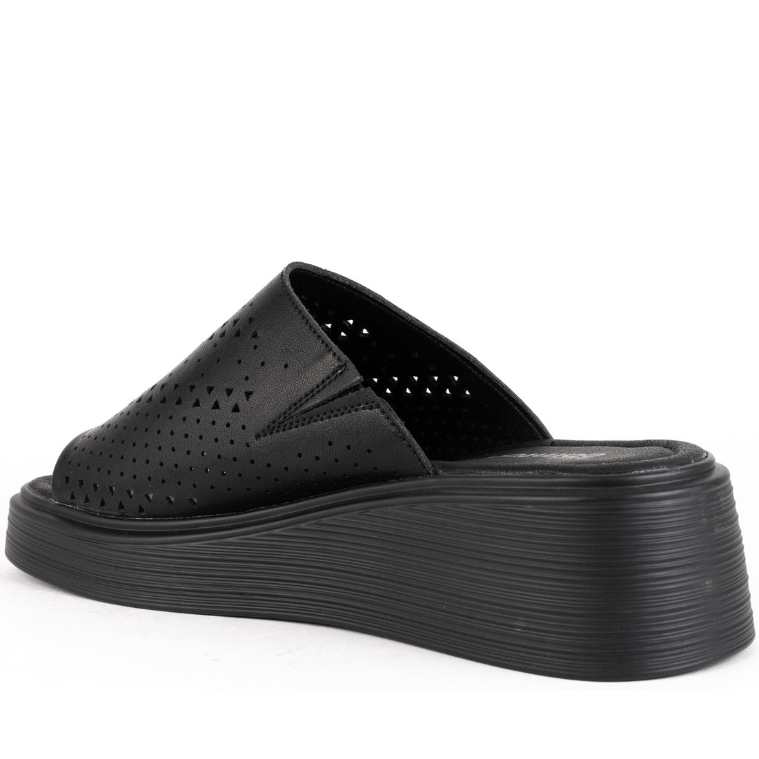 black casual open mules