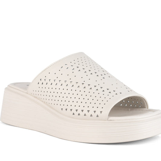 beige casual open mules