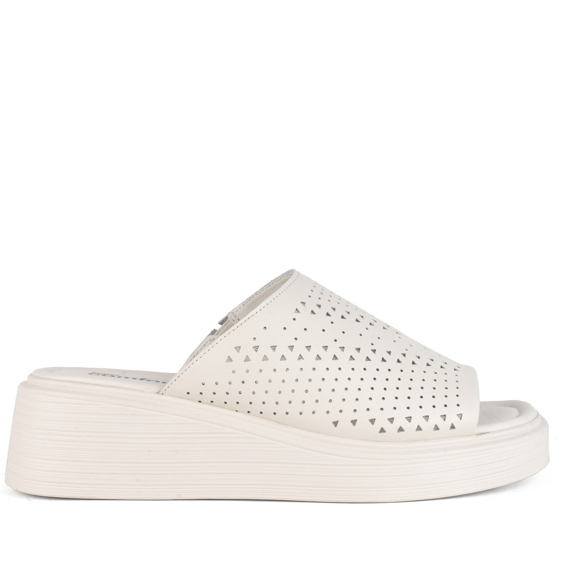 beige casual open mules