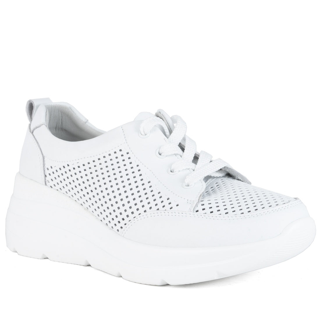 white casual closed leisure shoes