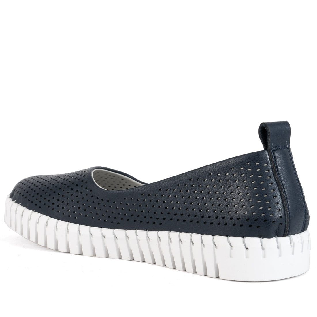 blue casual closed ballerinas