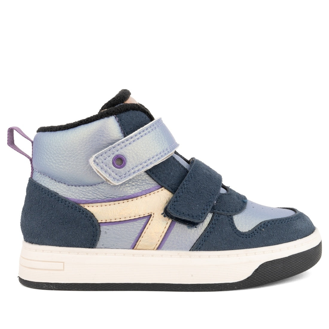 girls kids sneakers high blue