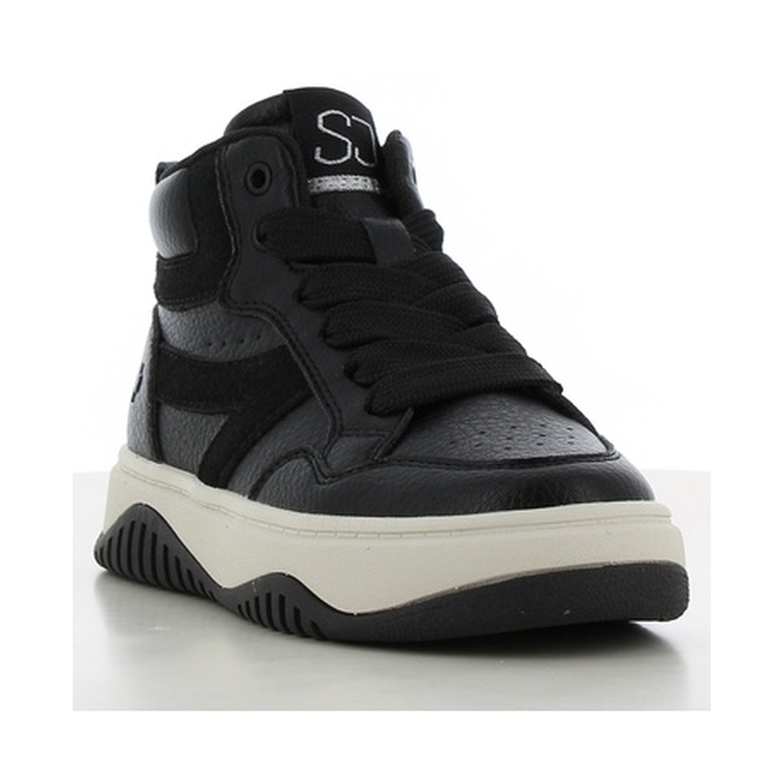girls kids sneakers high black