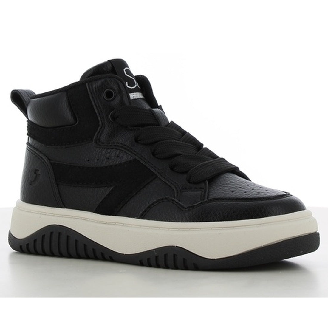 girls kids sneakers high black