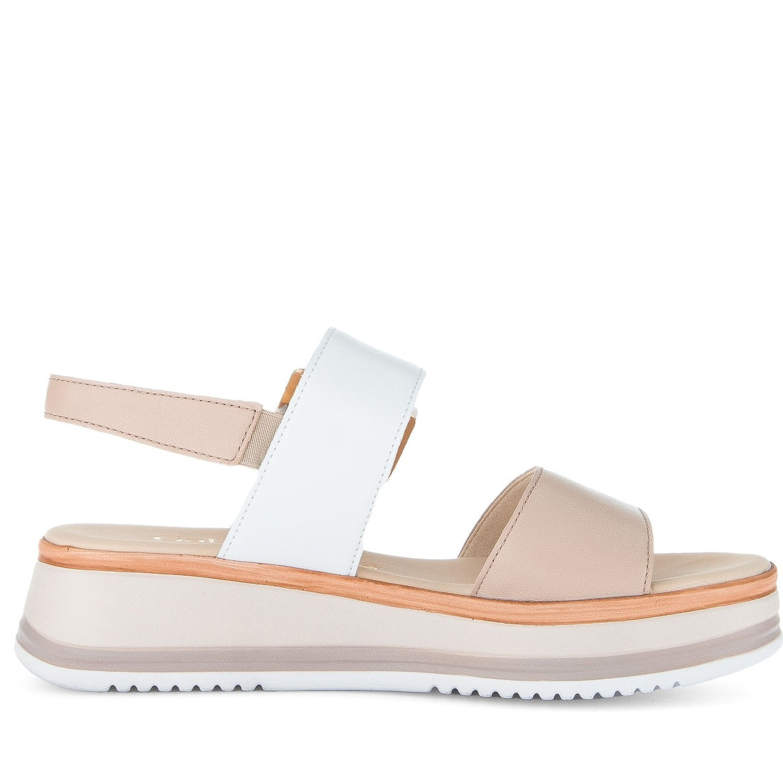white casual open sandals