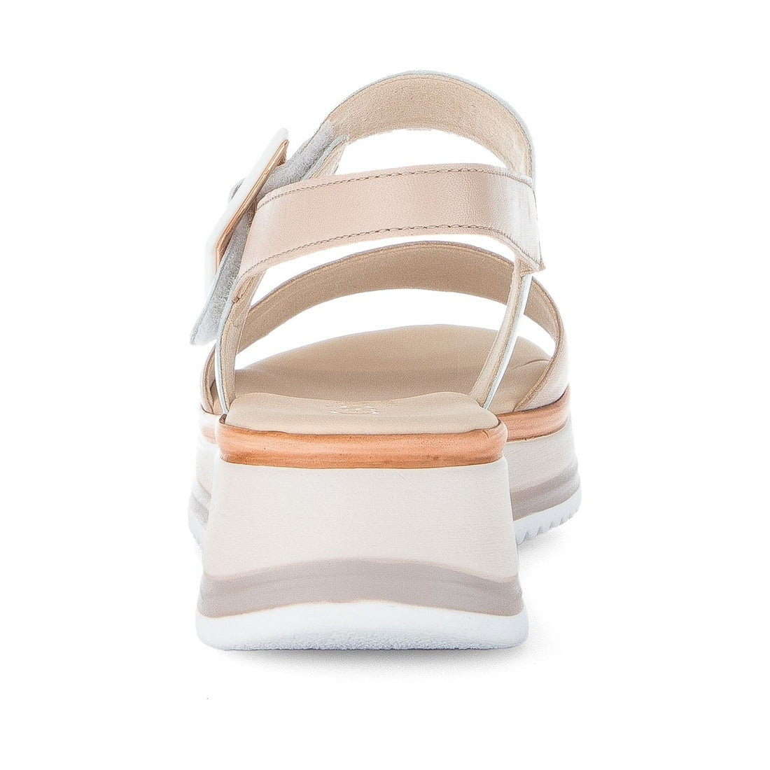 white casual open sandals