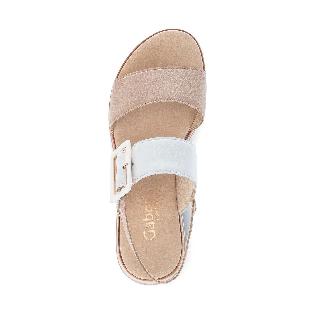 white casual open sandals