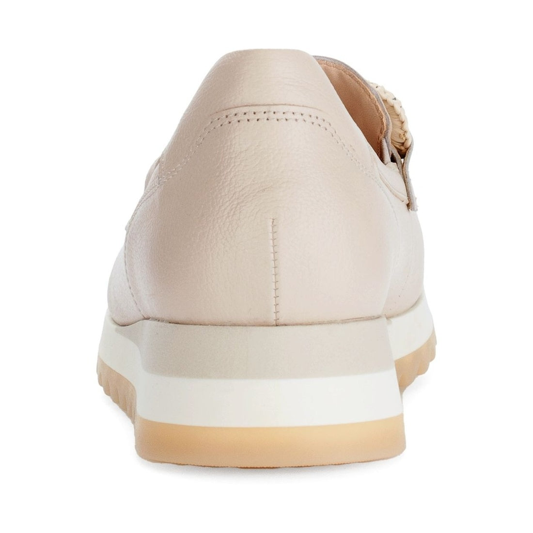 beige casual closed loafers
