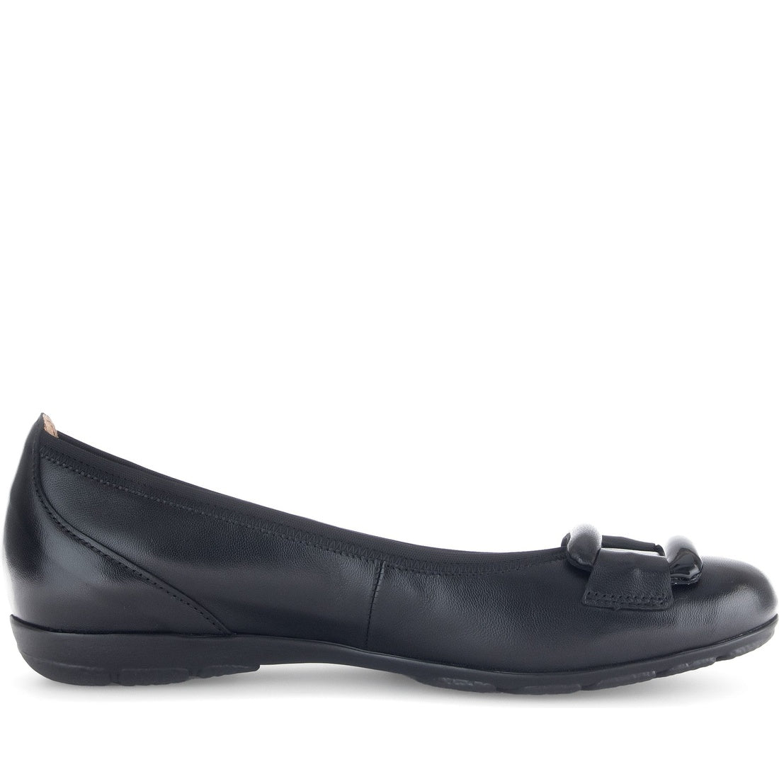 schwarz casual closed ballerinas