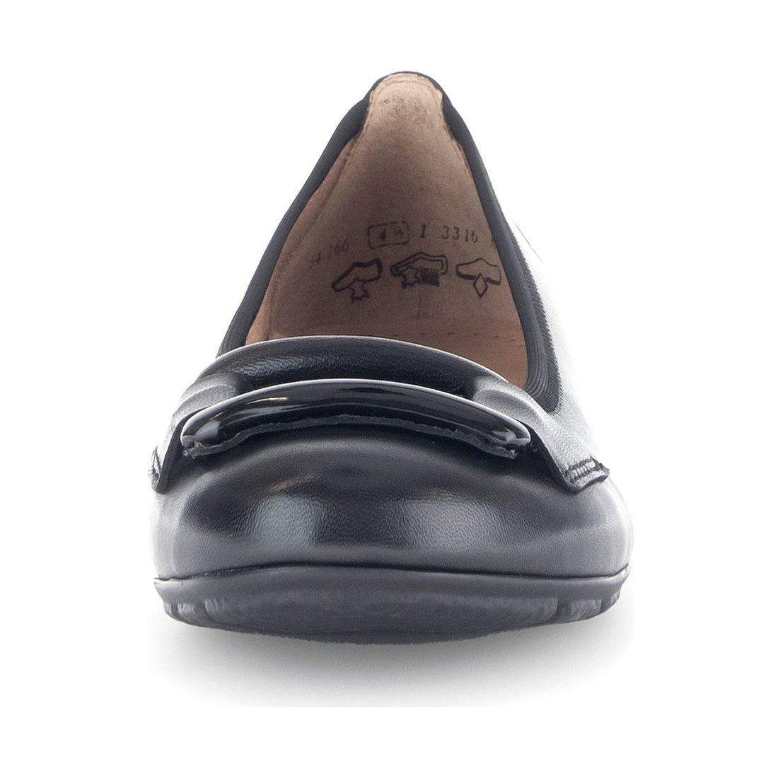 schwarz casual closed ballerinas