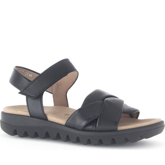 schwarz casual open sandals