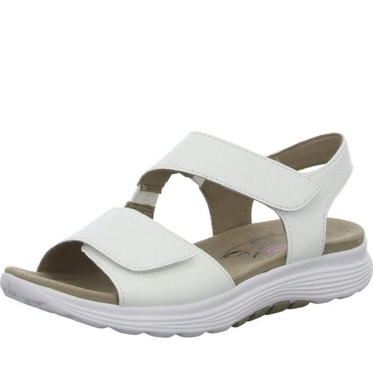white casual open sandals