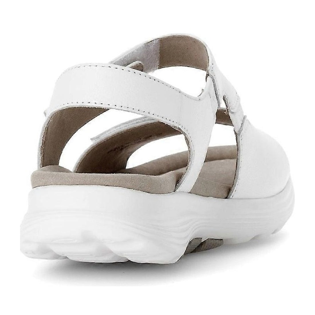 white casual open sandals