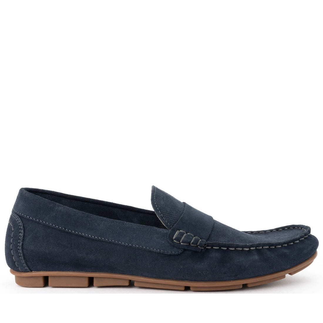 navy casual closed mocasins