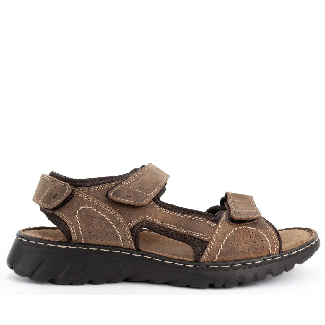 brown casual open sandals