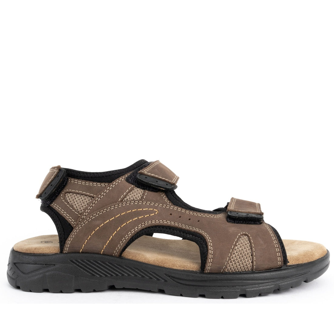 brown casual open sandals