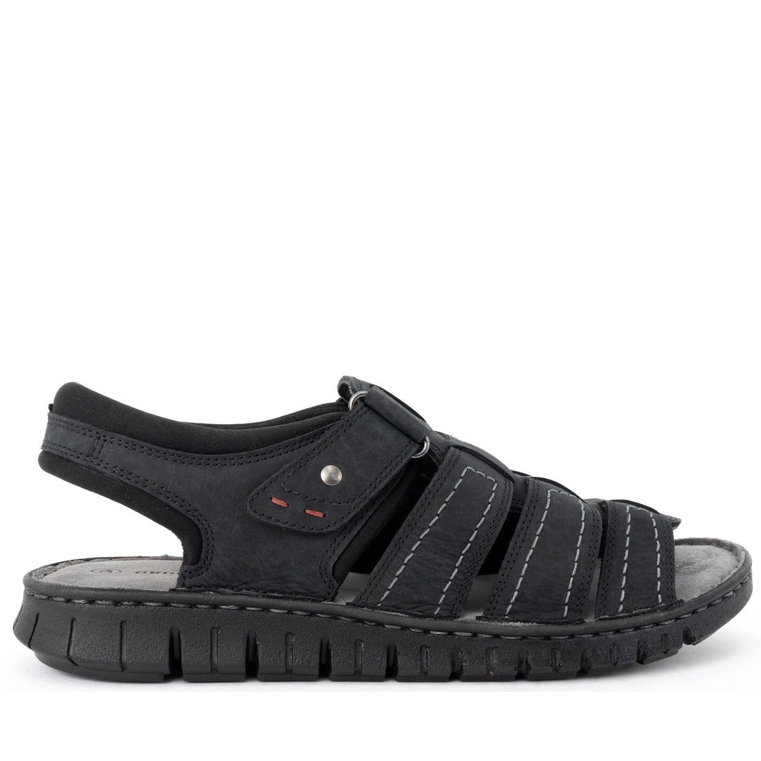 black casual open sandals