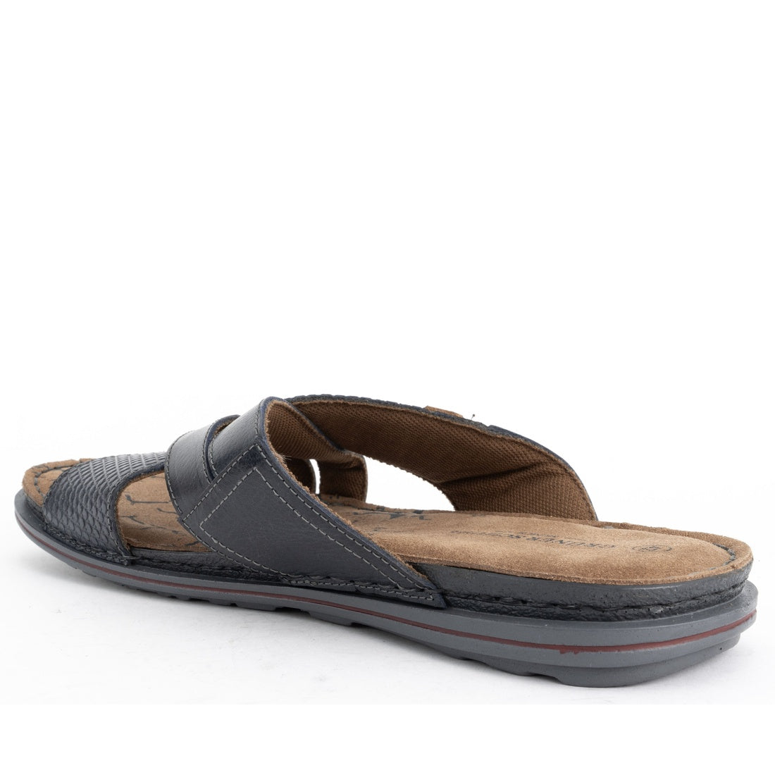 navy casual open slippers