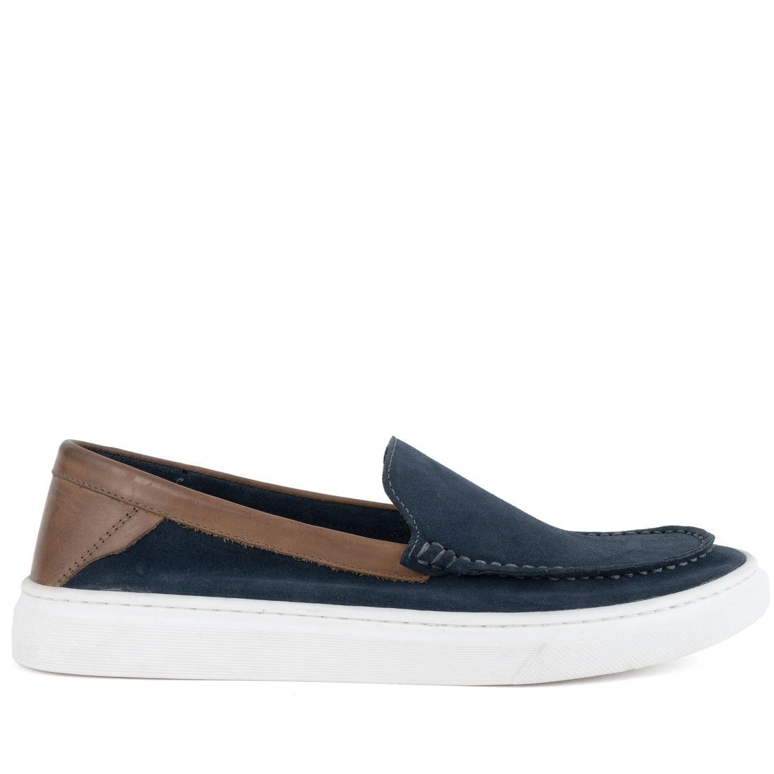navy casual closed mocasins