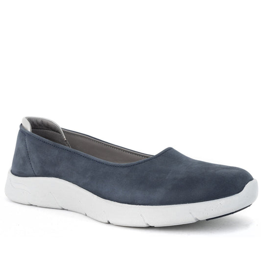 navy casual closed ballerinas