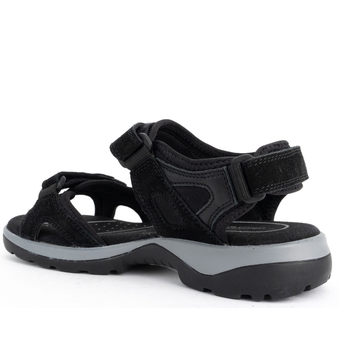 black casual open sandals