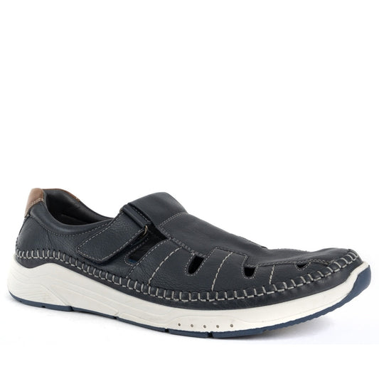 blue casual part-open sandals