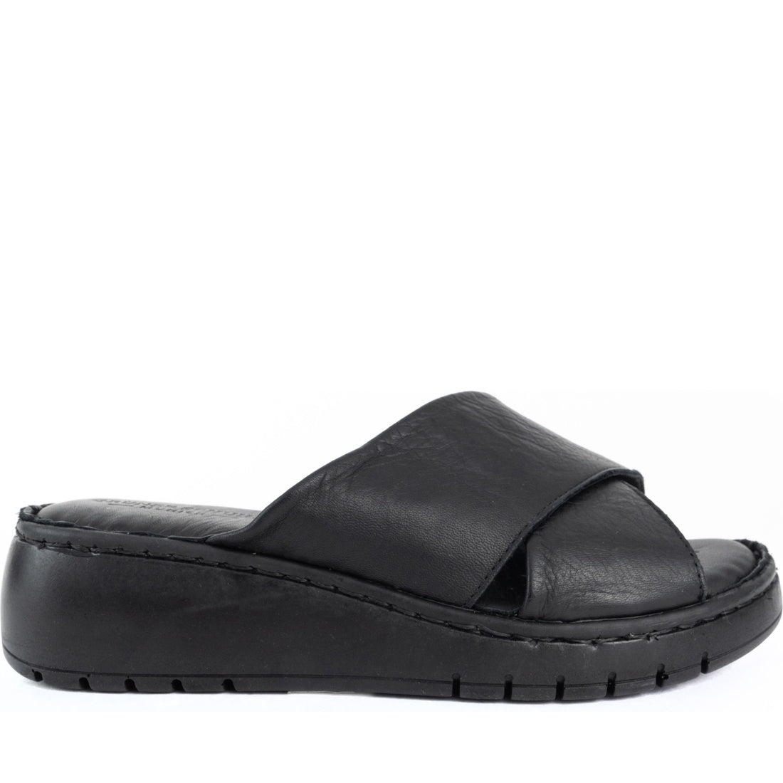 black casual sandals