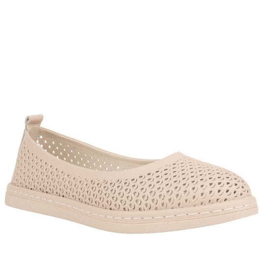 beige casual closed ballerinas