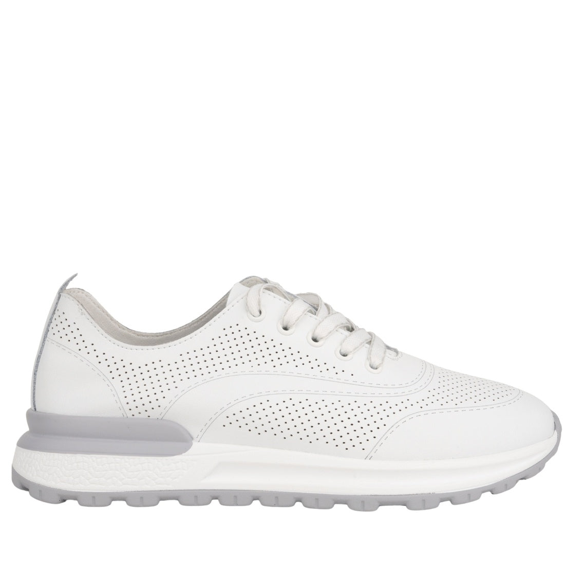 white casual closed sneakers