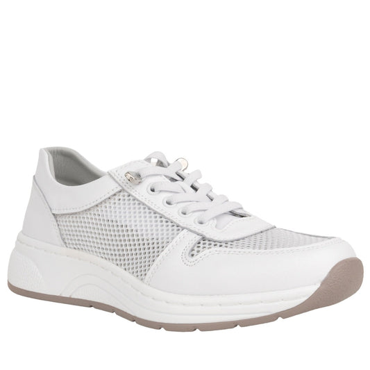 white casual closed sneakers