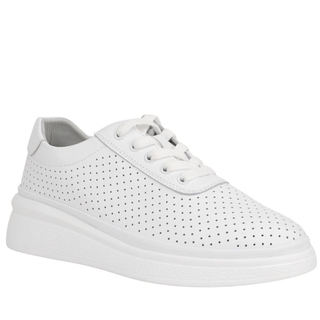 white casual closed sneakers