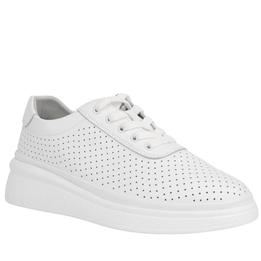 white casual closed sneakers