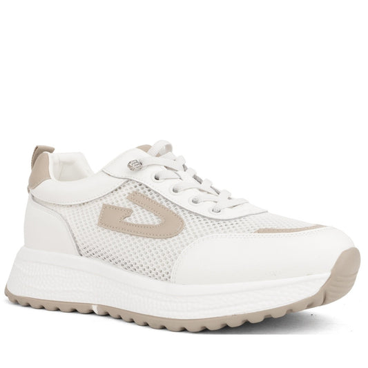 white casual closed sneakers