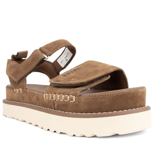 brown casual open sandals