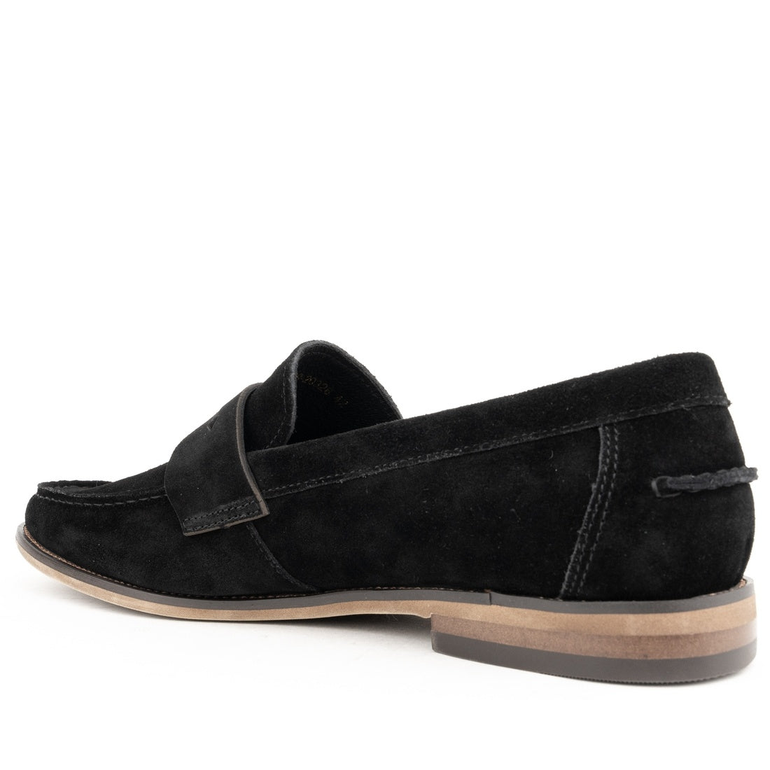 black casual closed loafers
