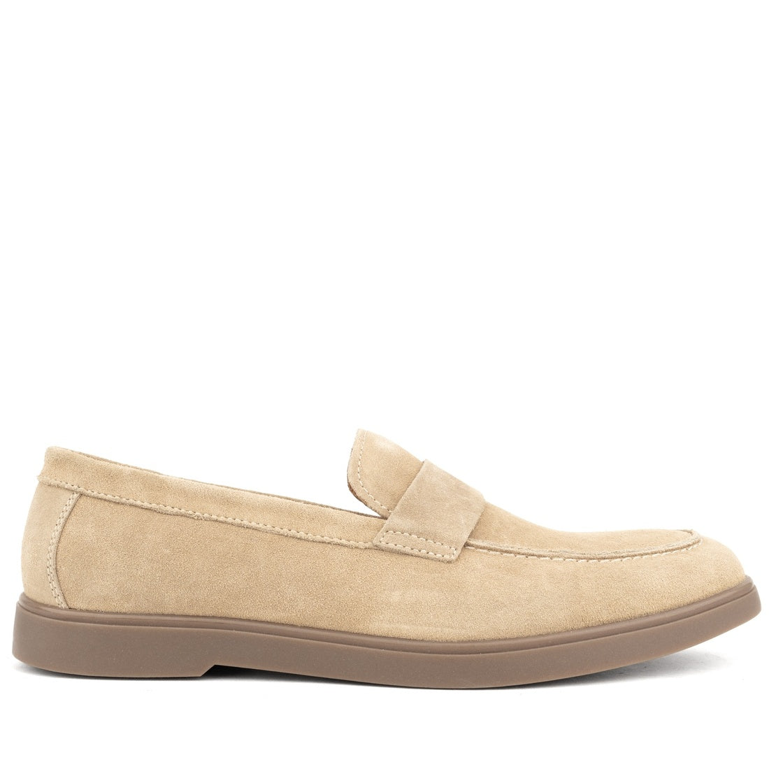 beige casual closed loafers