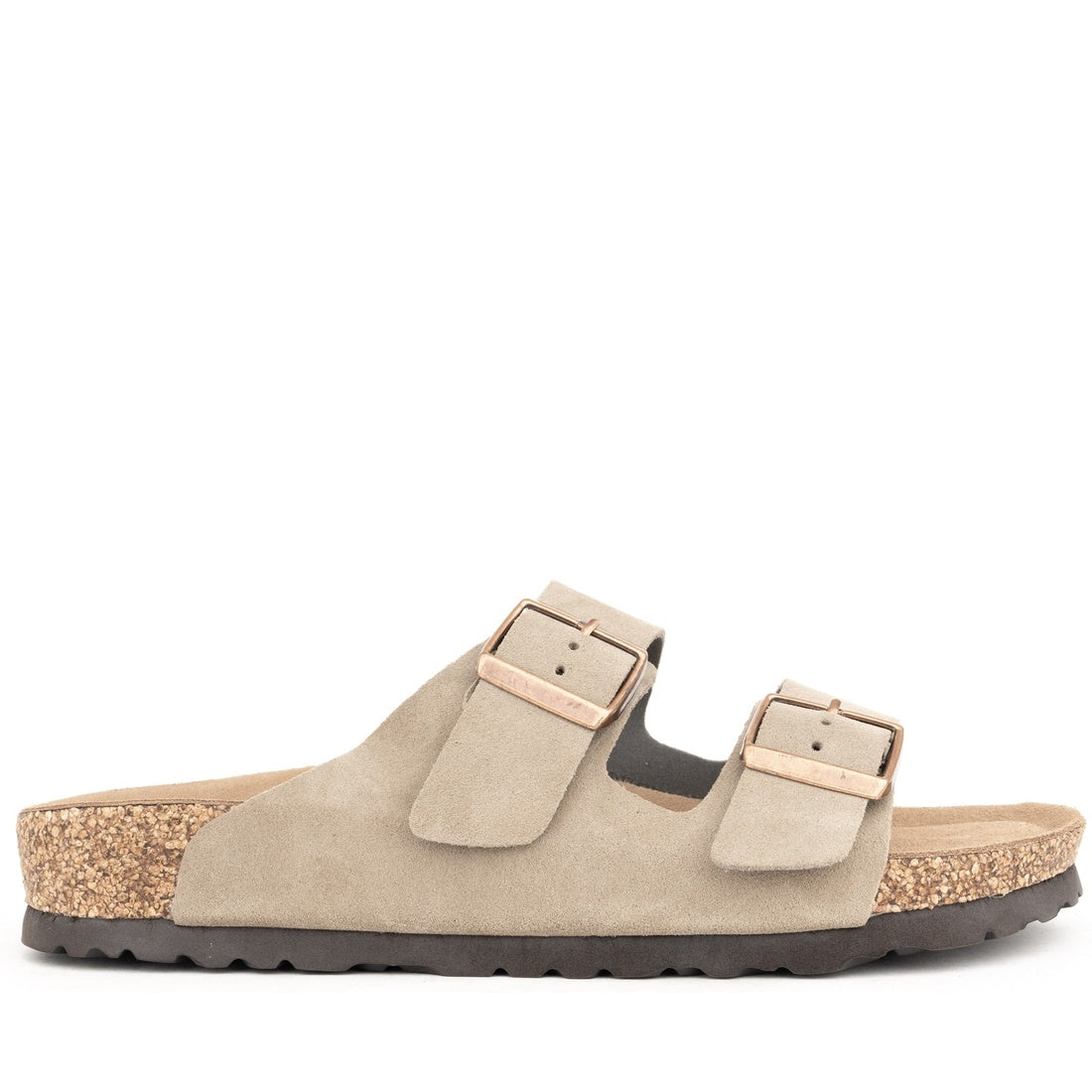 beige casual open slippers