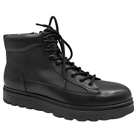 black casual closed booties