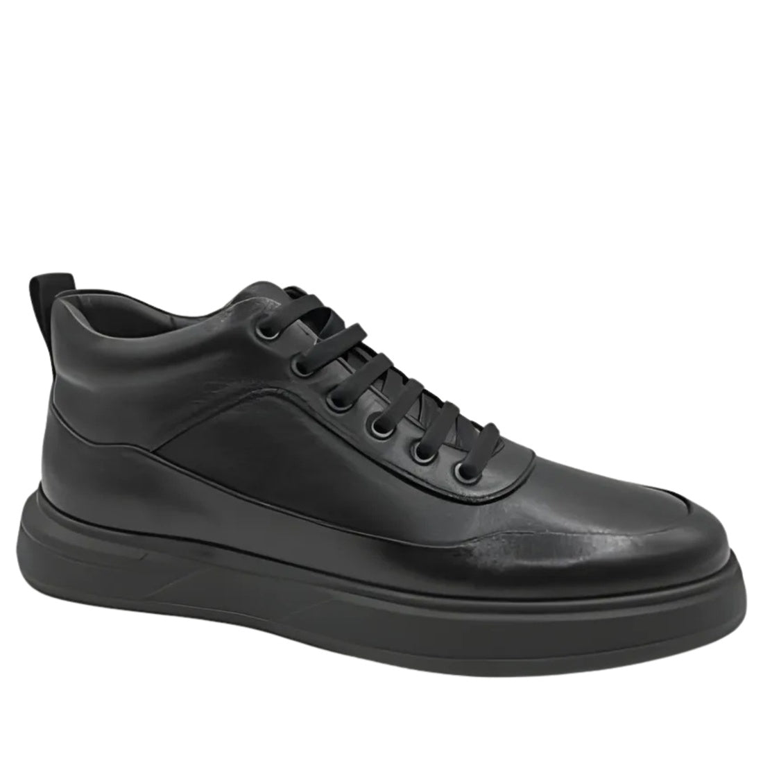 black casual closed booties