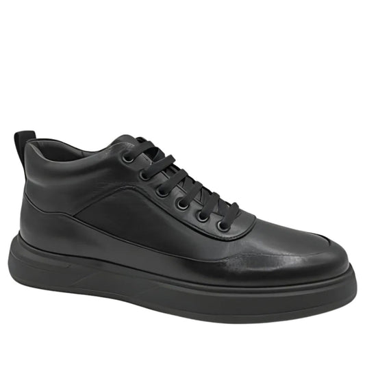 black casual closed booties