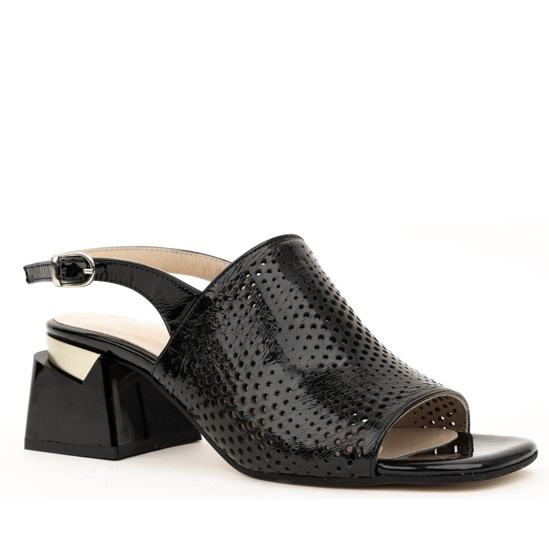 black classic open sandals